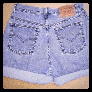 Vintage Levi's high waist wedgie fit mom shorts